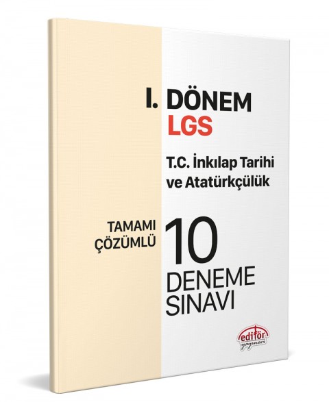 LGS I. Dönem T.C. İnkılap Tarihi ve Atatürkçülük Tamamı Çözümlü 10 Deneme Sınavı
