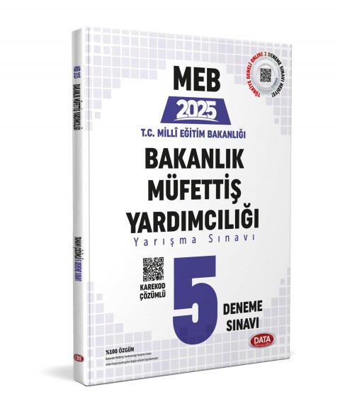 MEB Bakanlık Müfettiş Yardımcılığı 5 Deneme Sınavı - Karekod Çözümlü