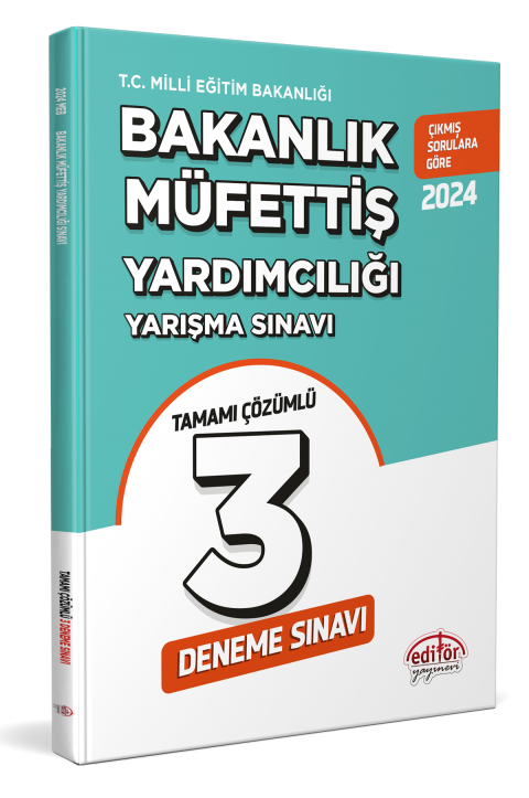 MEB Bakanlık Müfettiş Yardımcılığı Tamamı Çözümlü 3 Deneme Sınavı