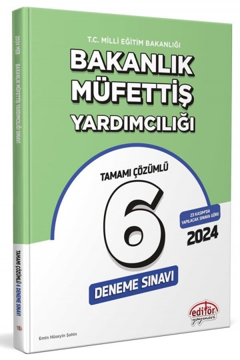 MEB Bakanlık Müfettiş Yardımcılığı Tamamı Çözümlü 6 Deneme Sınavı