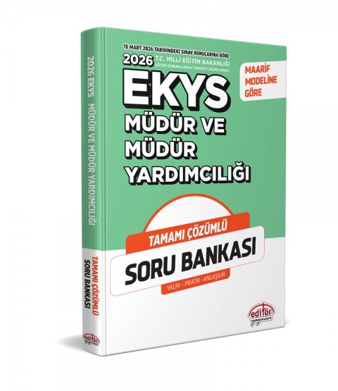 MEB EKYS Müdür ve Müdür Yardımcılığı Çözümlü Soru Bankası