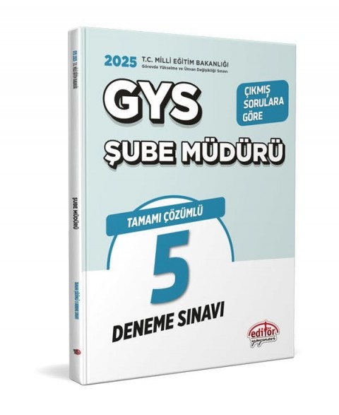 Milli Eğitim Bakanlığı GYS Şube Müdürlüğü Tamamı Çözümlü 5 Deneme Sınavı