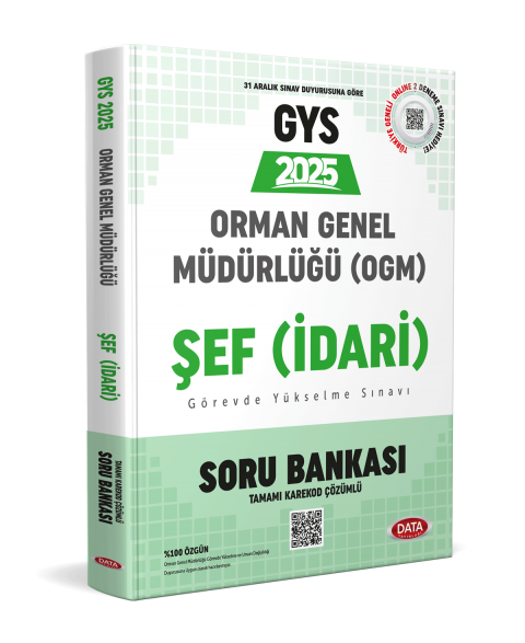 Orman Genel Müdürlüğü GYS Şef (İdari) Karekod Çözümlü Soru Bankası