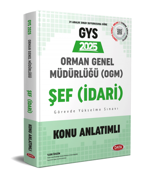 Orman Genel Müdürlüğü GYS Şef (İdari) Konu Anlatımlı