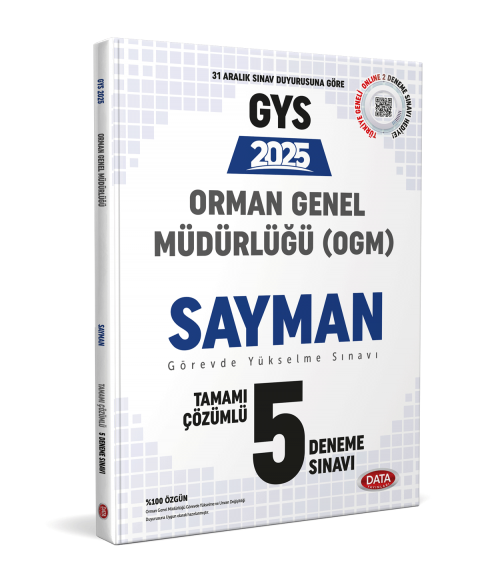Orman Genel Müdürlüğü Sayman Görevde Yükselme Sınavı Tamamı Çözümlü 5 Deneme