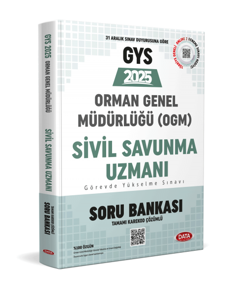 Orman Genel Müdürlüğü Sivil Savunma Uzmanı GYS Soru Bankası - Karekod Çözümlü