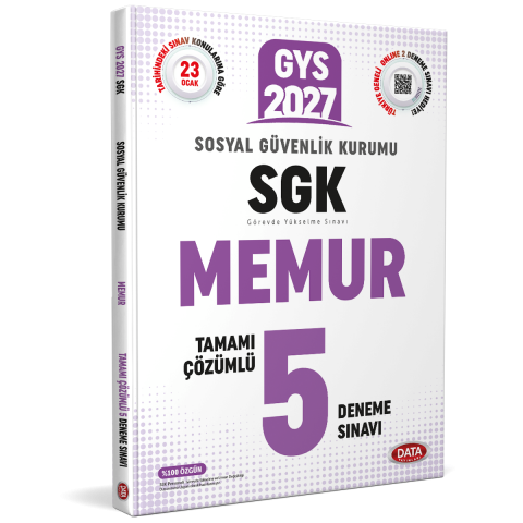 Sosyal Güvenlik Kurumu SGK GYS Memur Tamamı Çözümlü 5 Deneme Sınavı