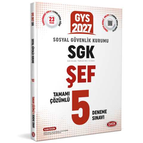 Sosyal Güvenlik Kurumu SGK GYS Şef Tamamı Çözümlü 5 Deneme Sınavı
