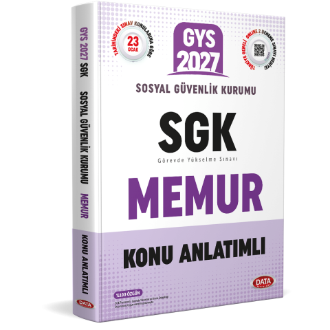 Sosyal Güvenlik Kurumu (SGK) Memur GYS Konu Anlatımlı