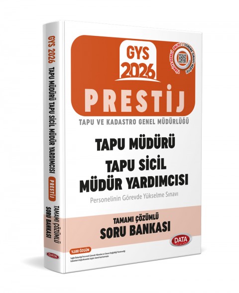 Tapu Müdürü - Tapu Sicil Müdür Yardımcısı GYS Prestij Tamamı Çözümlü Soru Bankası
