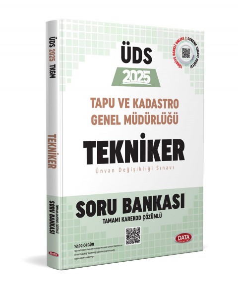 Tapu ve Kadastro Genel Müdürlüğü UDS Tekniker Soru Bankası Karekod Çözümlü