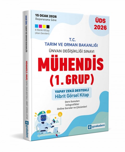 Tarım ve Orman Bakanlığı Ünvan Değişikliği Sınavı Mühendis 1. Grup Hibrit Kitap