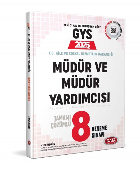 T.C. Aile ve Sosyal Hizmetler Bakanlığı GYS Müdür ve Müdür Yardımcısı Tamamı Çözümlü 8 Deneme Sınavı