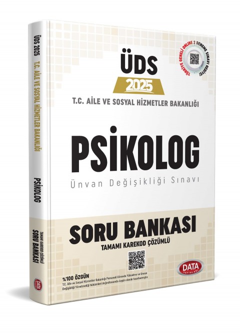 T.C. Aile ve Sosyal Hizmetler Bakanlığı ÜDS PSİKOLOG Kadrosu Soru Bankası (Karekod Çözümlü)