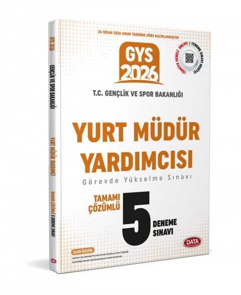 T.C. Gençlik ve Spor Bakanlığı Yurt Müdür Yardımcısı Tamamı Çözümlü 5 Deneme Sınavı