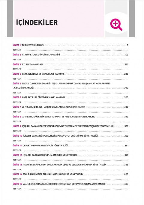T.C. İçişleri Bakanlığı Şef ve VHKİ GYS Konu Anlatımlı