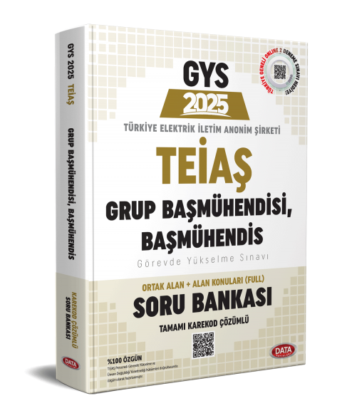 TEİAŞ Genel Müdürlüğü 2025 GYS Grup Başmühendisi, Başmühendis Soru Bankası - Karekod Çözümlü