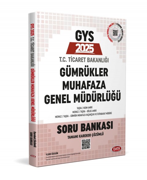 Ticaret Bakanlığı Gümrükler Muhafaza Genel Müdürlüğü 2025 GYS Soru Bankası - Karekod Çözümlü
