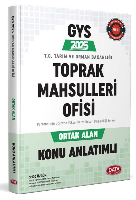 Toprak Mahsulleri Ofisi (TMO) GYS Ortak Alan Konu Anlatımlı