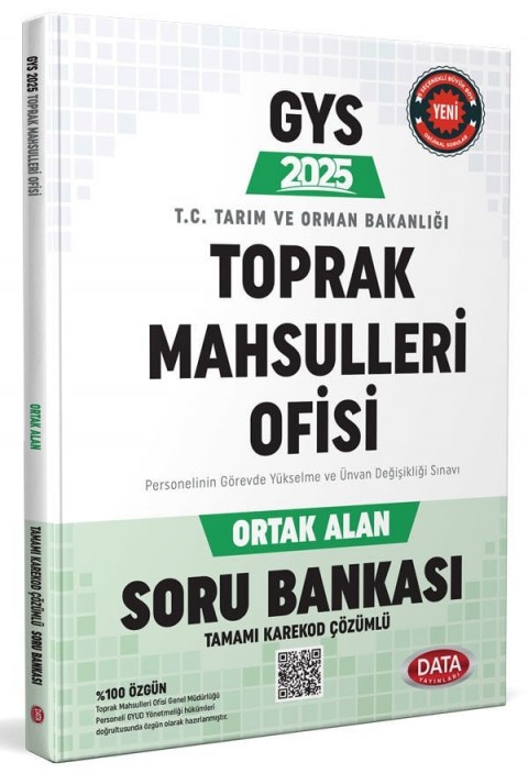 Toprak Mahsulleri Ofisi (TMO) GYS Ortak Alan Soru Bankası - Karekod Çözümlü
