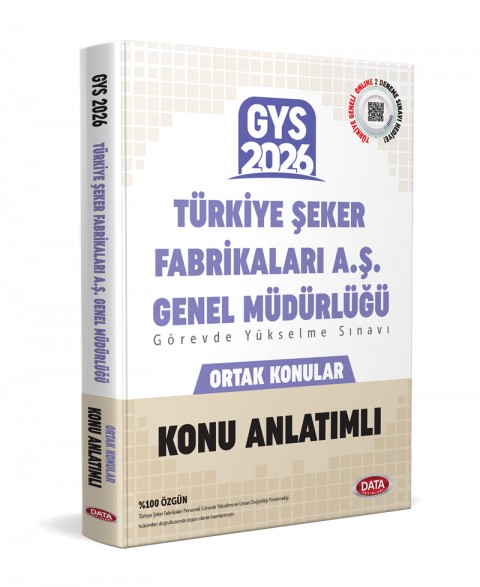 Türkiye Şeker Fabrikaları AŞ Genel Müdürlüğü GYS Konu Anlatımlı