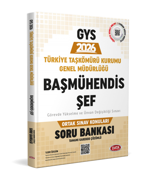 Türkiye Taşkömürü Kurumu Genel Müdürlüğü Başmühendis-Şef 2026 GYS Ortak Alan Soru Bankası (Karekod çözümlü)