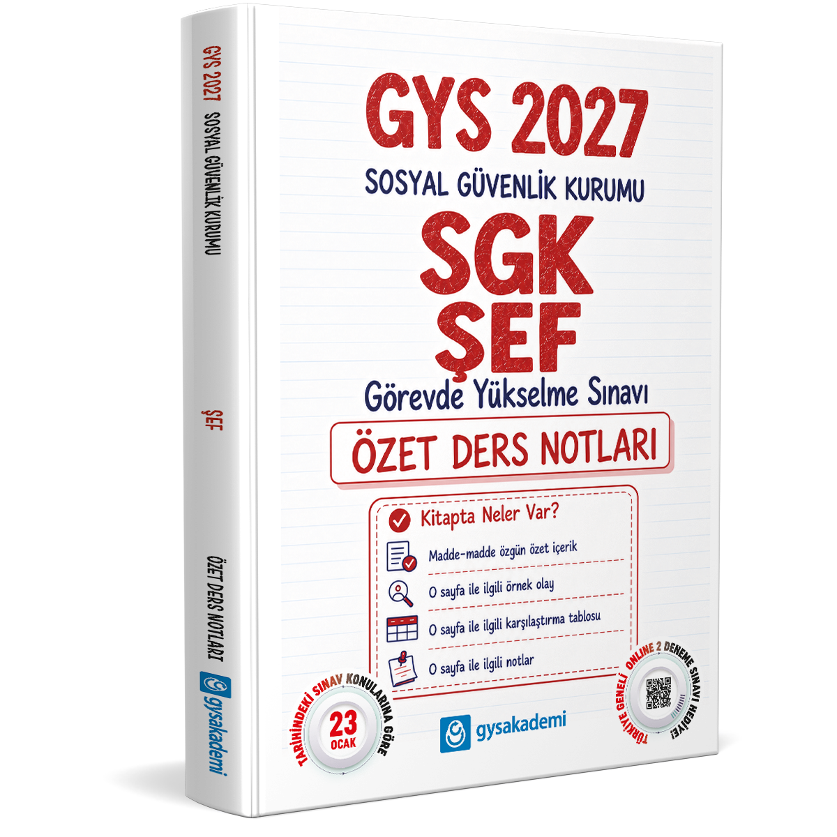 2027 Sosyal Güvenlik Kurumu (SGK) Şef GYS Özet Ders Notları