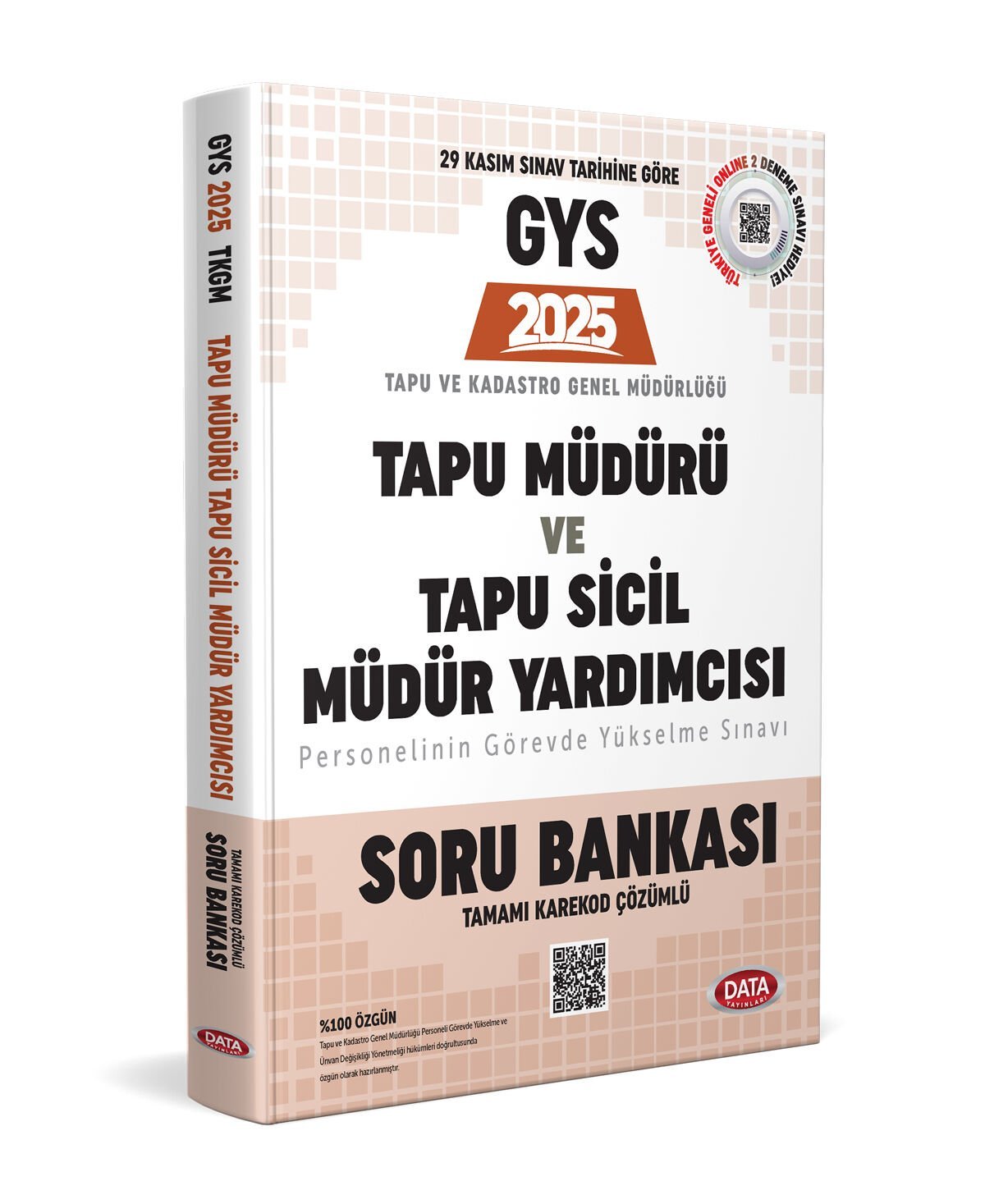 Tapu Müdürü - Tapu Sicil Müdür Yardımcısı GYS Soru Bankası - Karekod Çözümlü