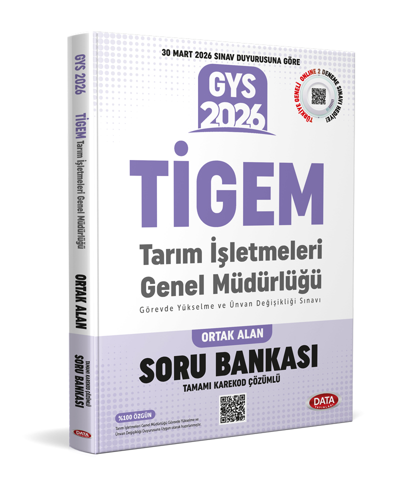 Tarım İşletmeleri Genel Müdürlüğü TİGEM GYS Konu Anlatımlı Soru Bankası