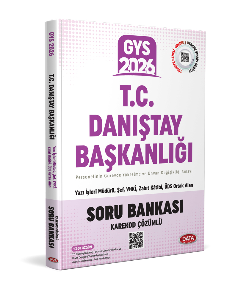 T.C. Danıştay Başkanlığı GYS Soru Bankası - Karekod Çözümlü
