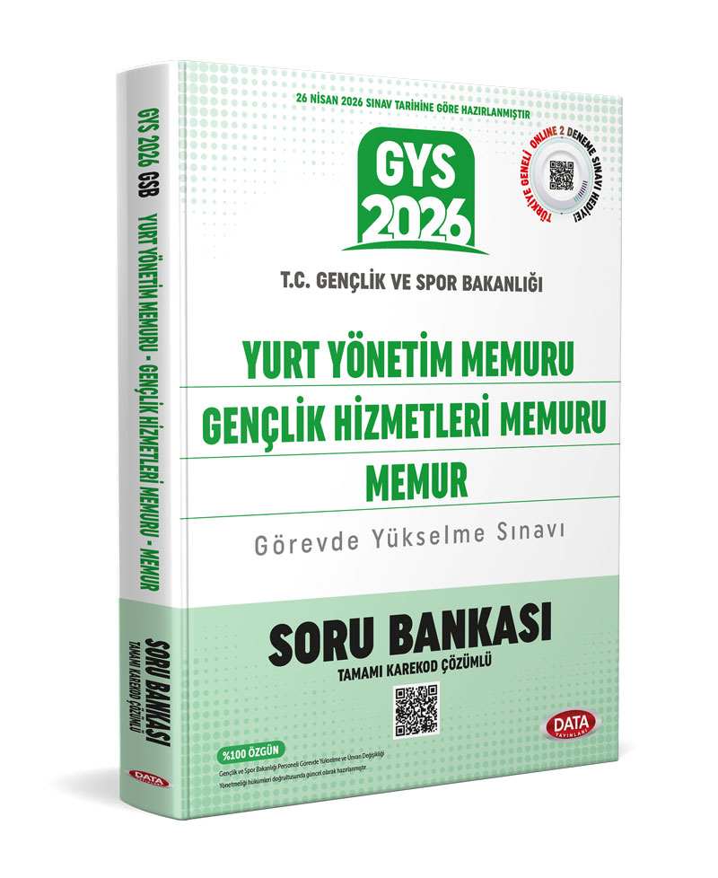 T.C. Gençlik ve Spor Bakanlığı Yurt Yönetim Memuru Gençlik Hizmetleri Memuru Memur Soru Bankası - Karekod Çözümlü T.C. Gençlik ve Spor Bakanlığı Yurt Yönetim Memuru Gençlik Hizmetleri Memuru Memur Soru Bankası - Karekod Çözümlü