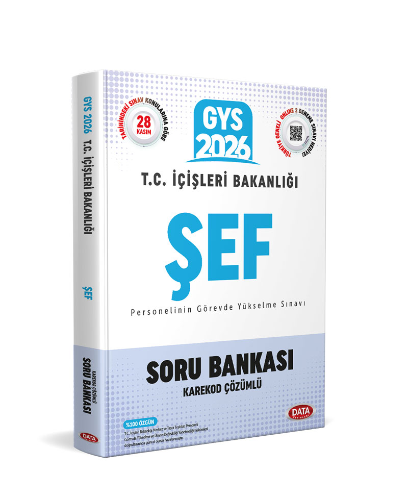 T.C. İçişleri Bakanlığı Şef GYS Soru Bankası - Karekod Çözümlü