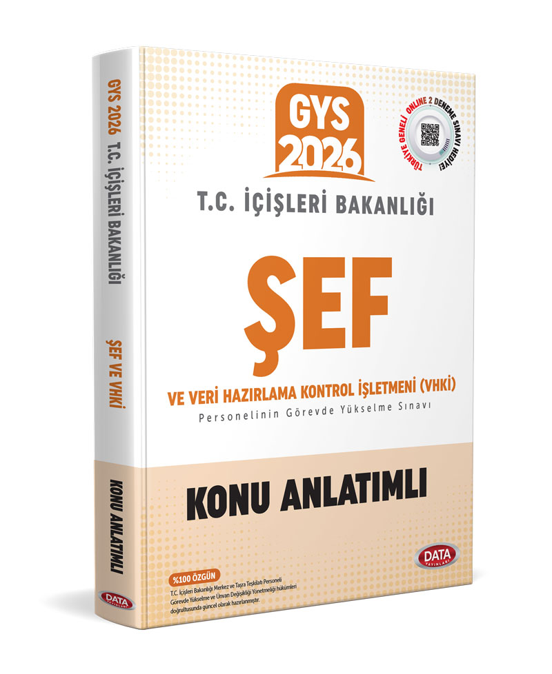 T.C. İçişleri Bakanlığı Şef ve VHKİ GYS Konu Anlatımlı T.C. İçişleri Bakanlığı Şef ve VHKİ GYS Konu Anlatımlı