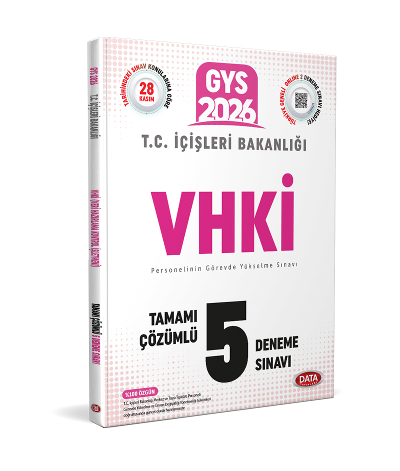 T.C. İçişleri Bakanlığı VHKİ GYS Tamamı Çözümlü 5 Deneme Sınavı
