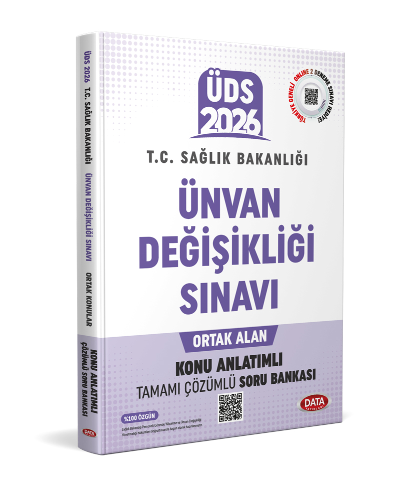 T.C. Sağlık Bakanlığı Unvan Değişikliği Sınavı Ortak Konular Konu Anlatımlı Soru Bankası - Karekod Çözümlü T.C. Sağlık Bakanlığı Unvan Değişikliği Sınavı Ortak Konular Konu Anlatımlı Soru Bankası - Karekod Çözümlü