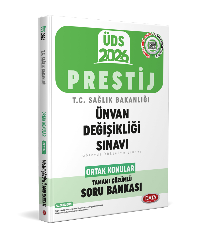T.C. Sağlık Bakanlığı Ünvan Değişikliği Sınavı Ortak Konular Prestij Tamamı Çözümlü Soru Bankası