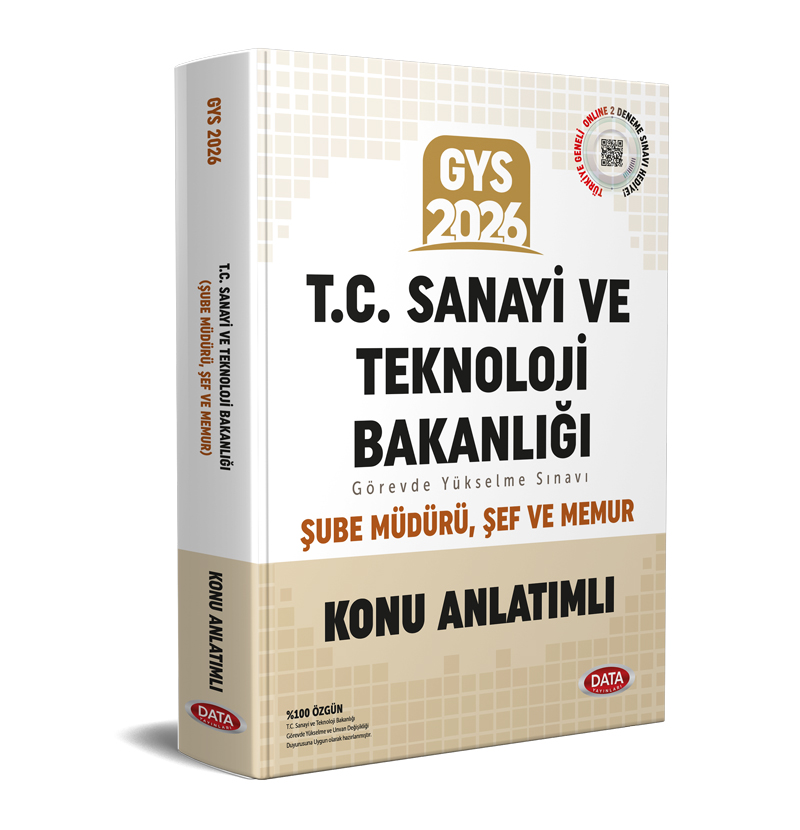 T.C. Sanayi ve Teknoloji Bakanlığı GYS Şube Müdürü - Şef - Memur Konu Anlatımlı T.C. Sanayi ve Teknoloji Bakanlığı GYS Şube Müdürü - Şef - Memur Konu Anlatımlı