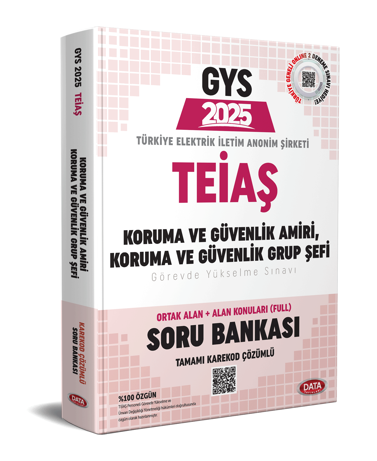 TEİAŞ Genel Müdürlüğü 2025 GYS Koruma Ve Güvenlik Amiri, Koruma Ve Güvenlik Grup Şefi Soru Bankası - Karekod Çözümlü