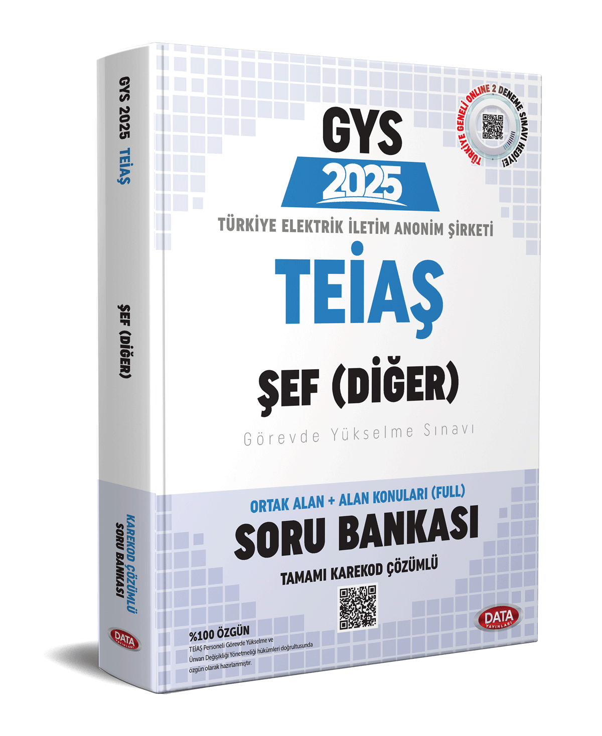 TEİAŞ Genel Müdürlüğü 2025 GYS Şef (Diğer) Soru Bankası - Karekod Çözümlü