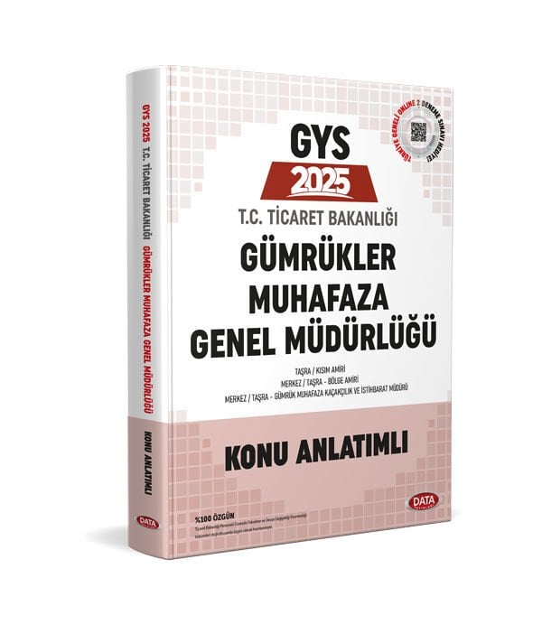 Ticaret Bakanlığı Gümrükler Muhafaza Genel Müdürlüğü 2025 GYS Konu Anlatımlı