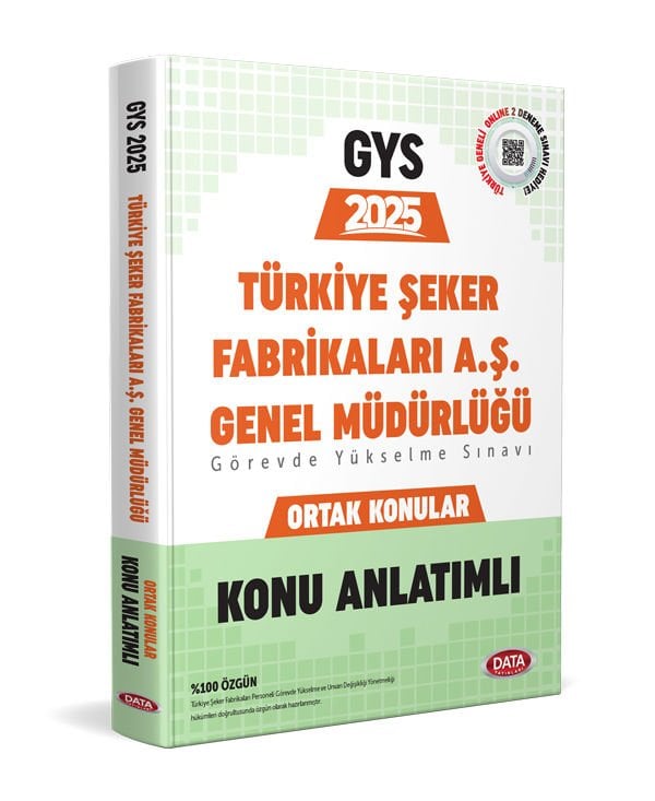 Türkiye Şeker Fabrikaları AŞ Genel Müdürlüğü GYS Konu Anlatımlı