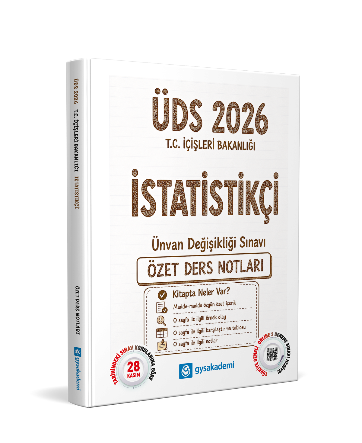 ÜDS T.C. İçişleri Bakanlığı İstatistikçi Özet Ders Notları