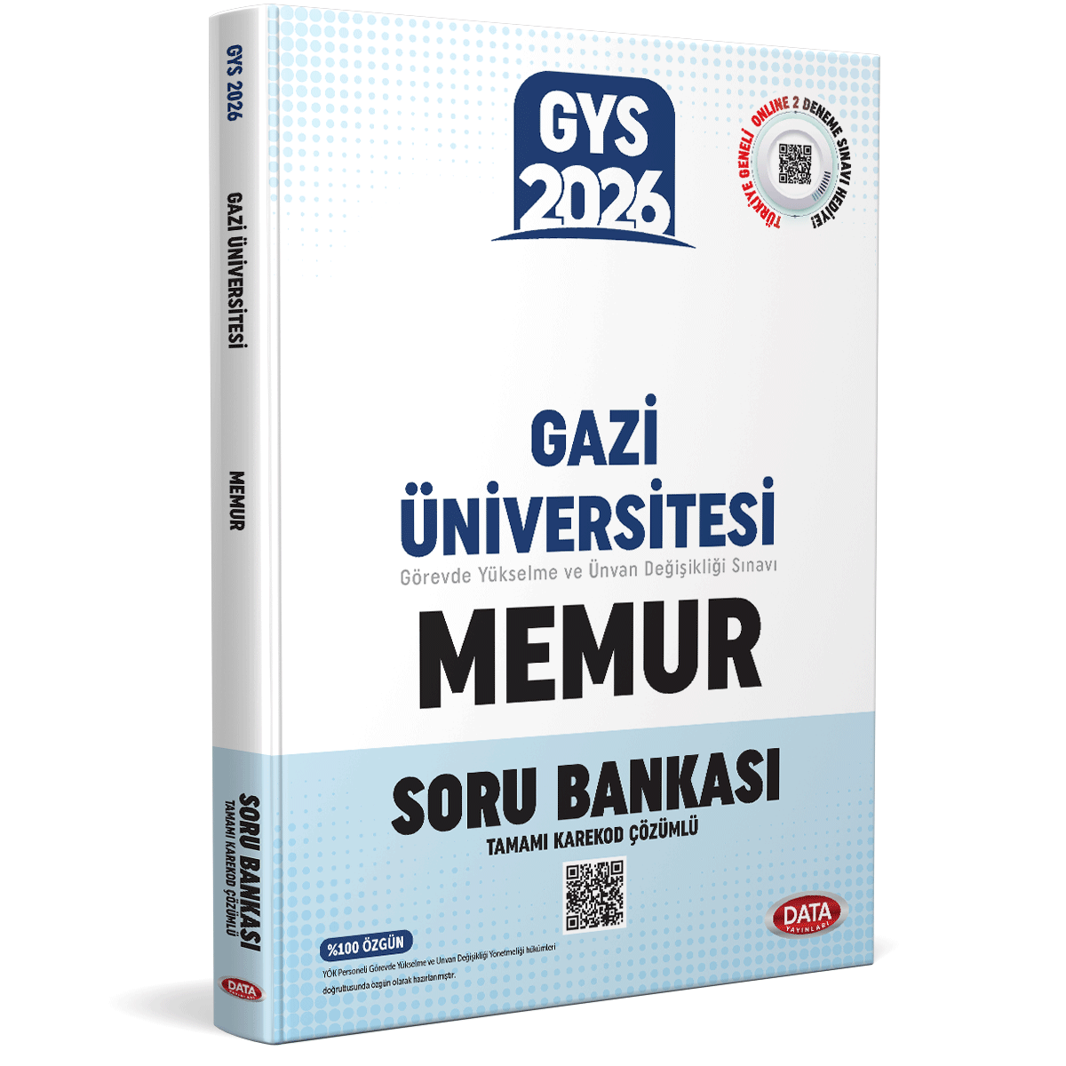 YÖK Üst Kuruluşları ile YÖK Personeli Gazi Üniversitesi Memur GYS Soru Bankası - Karekod Çözümlü