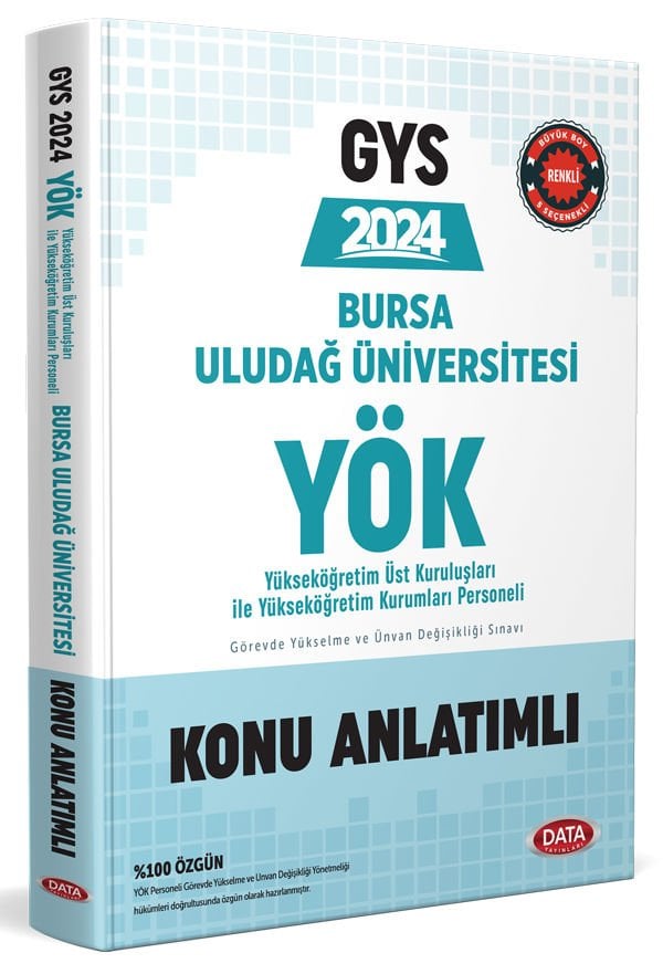 YÖK Üst Kuruluşları ile YÖK Personeli GYS Konu Anlatımlı Bursa Uludağ Üniversitesi